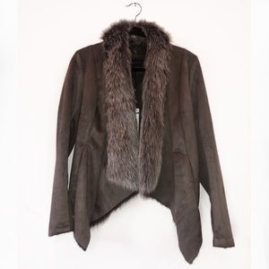 BCBGMAXAZRIA Allegra Faux Fur Jacket